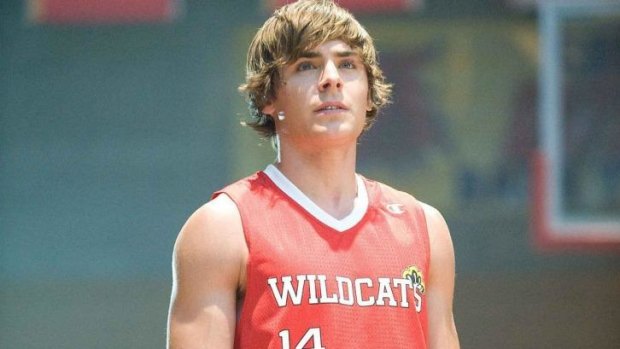 The red jersey basketball Champion Wildcats worn by Troy Bolton