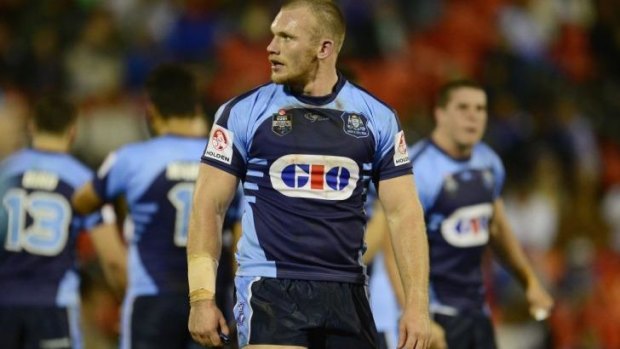 Strapping lad: NSW under-20 prop Matt Lodge. 