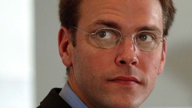 The messenger ... News International chairman James Murdoch.