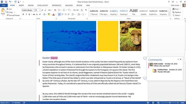 A screenshot of Microsoft Office 365.