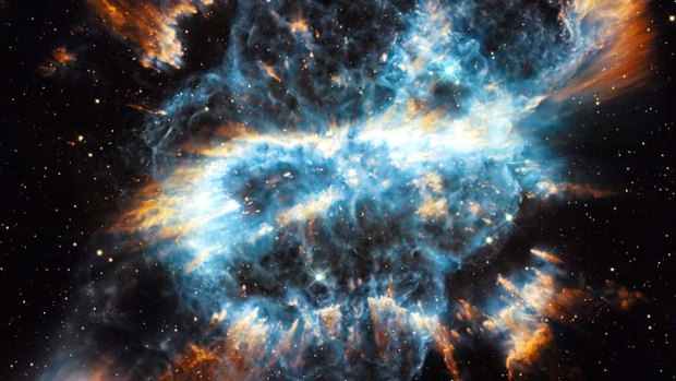 Feeling festive? ... nebula NGC 5198, as captured by the Hubble Space Telescope.