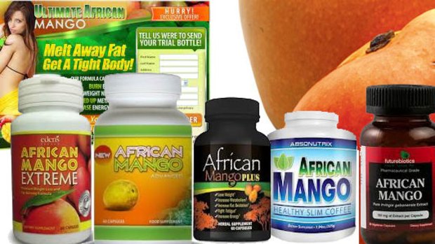 African mango mania ... some of the products vying for the dollars.