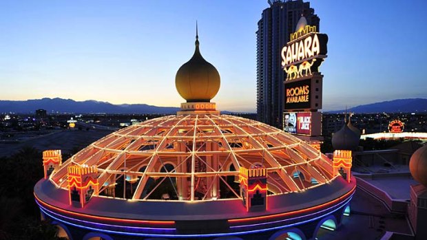 Opened in 1952, the Sahara hosted everyone from Elvis Presley and Jerry Lewis to Frank Sinatra and the Beatles in the 1950s and '60s.