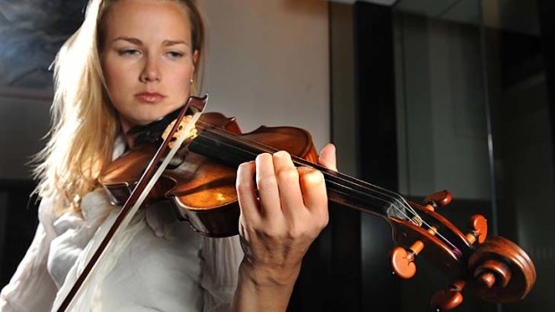 Class of its own ... a Stradivarius in the hands of Satu Vanska of the Australian Chamber Orchestra.