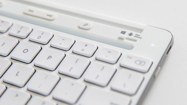 The keyboard can move between your Windows, Android and iOS devices with the flick of a switch. 