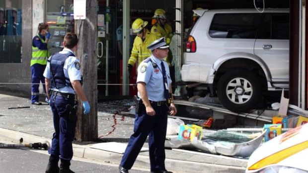 Fatal incident: A 4WD crashed through a shopfront in Kogarah last month. 