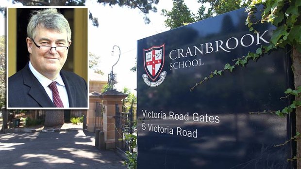 Worked with the families: Nicholas Sampson (inset) the principal of elite Cranbrook School.