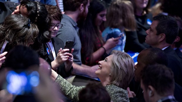 Hillary Clinton in Tampa, Florida, on Thursday. 