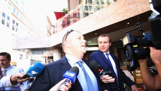 Give us our club back: embattled Knights owner Nathan Tinkler enters ICAC this week.