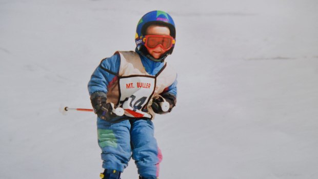 Dinham showed promise on the slopes from a young age. 