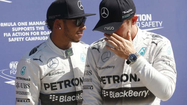 Top of the rank: Lewis Hamilton and Nico Rosberg.