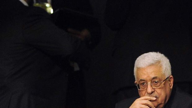 Negotiations ... Palestinian president Mahmoud Abbas.