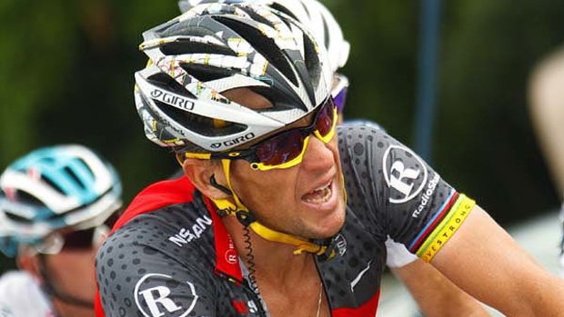 Clean testing ... Tour de France victor Lance Armstrong.