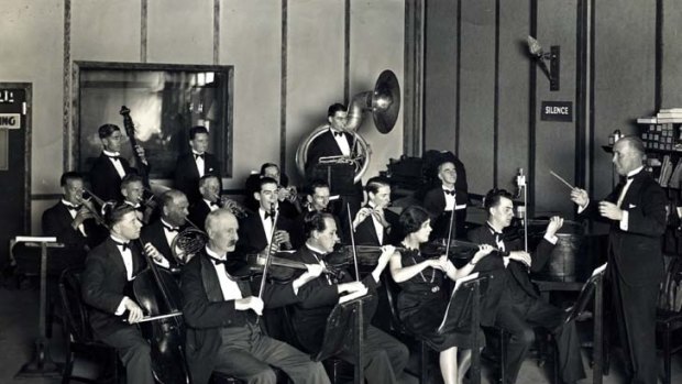 On air &#8230; the ABC studio orchestra in the 1930s.