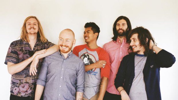 The Temper Trap — from left, Johhny Aherne, Joseph Greer, Dougy Mandagi, Toby Dundas and Lorenzo Sillitto — have changed things up on their new album.