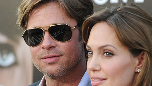 Business interest ... Brad Pitt with wife Angelina Jolie.