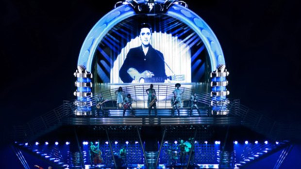 Cirque du Soleil perform <em>Viva Elvis</em> at the Aria Hotel, in Las Vegas.
