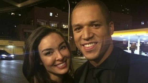 "I just signed my life away": Laurina Fleure with Blake Garvey. 