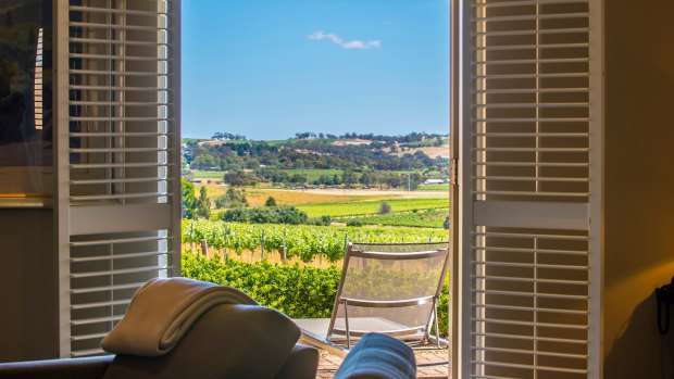 The vineyard vistas make the perfect backdrop to a morning coffee or afternoon glass of wine.