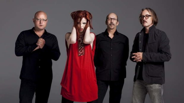 Garbage are, from left, Steve Marker, Shirley Manson, Duke Erikson and  Butch Vig.