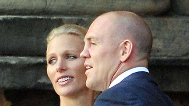 Married ... Zara Phillips and Mike Tindall.