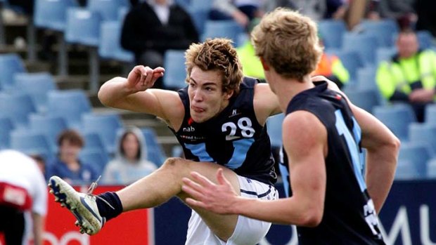 Demon hopeful: Jack Viney in action for Vic Metro in the under-18 championships yesterday.