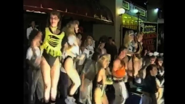 Some scary vision of Brisbane's Tracks nightclub, shot in the 1980s, has come back to haunt the city.