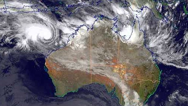 Tropical Cyclone Lau is intensifying as it accelaterates towards the coast. Photo: BOM