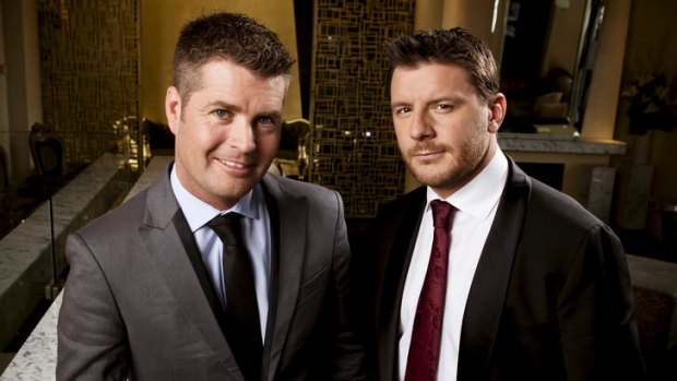 Judges Pete Evans (left) and Manu Feildel have become accomplished television performers in <i>My Kitchen Rules</i>.