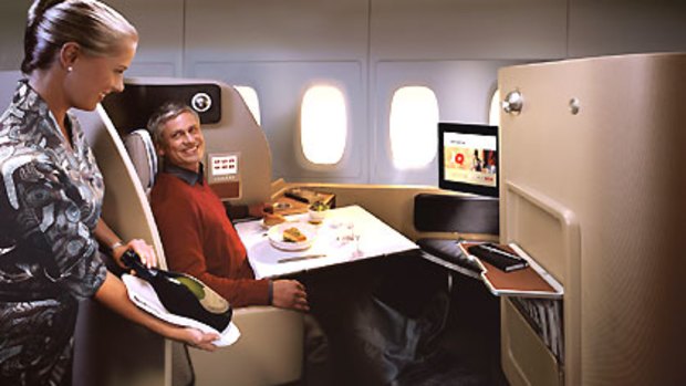 Hauled out ... Qantas first class will no longer be offered on some routes.