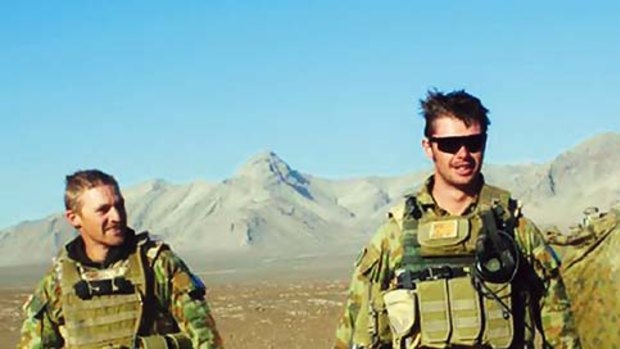 Great loss... a Facebook picture of Grant Kirby (left) and Tomas Dale who have been killed in Afghanistan.