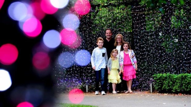 Record holder ... David Richards has installed 500,000 lights at his home.