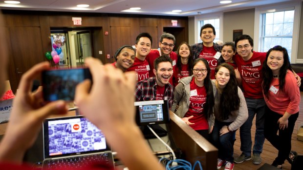 Gathering together: members of 1VYG, a group of students across multiple Ivy League campuses speaking up about what it is like to be a first-in-family student at wealthy universities.