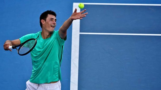Just cruising &#8230; despite the heat, Bernard Tomic showed barely any sign of exertion in his swift execution of fellow Australian hopeful Marinko Matosevic on Tuesday.