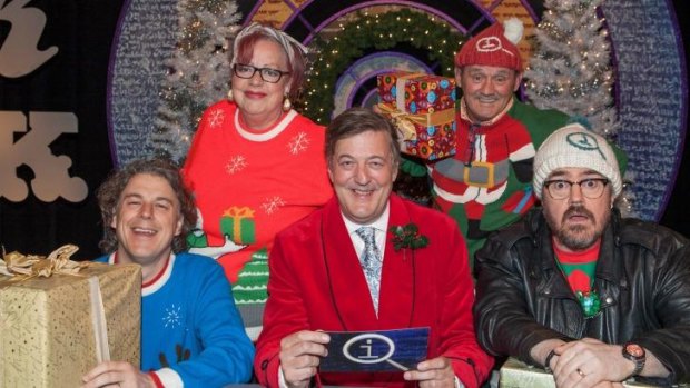 Reliably entertaining: QI Christmas Special does its take on the festive season.
