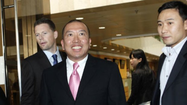 Tony Chan attending a Hong Kong court in 2009 in his battle for the fortune of Asia's richest woman Nina Wang. Source: Bloomberg