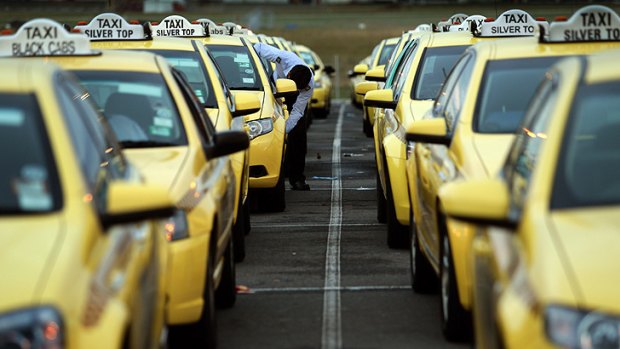 Reluctant ... Taxi drivers are becoming increasingly difficult over short trips from Melbourne airport.