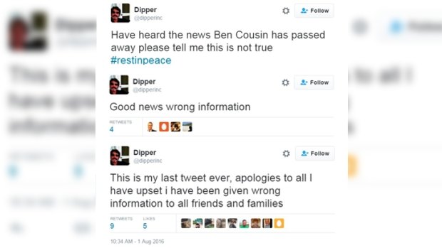 Robert DiPierdomenico's unfortunate chain of tweets.