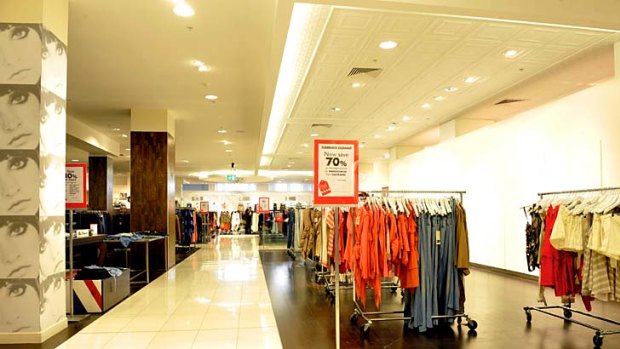 Department store discounts notenough to tempt jittery shopper.