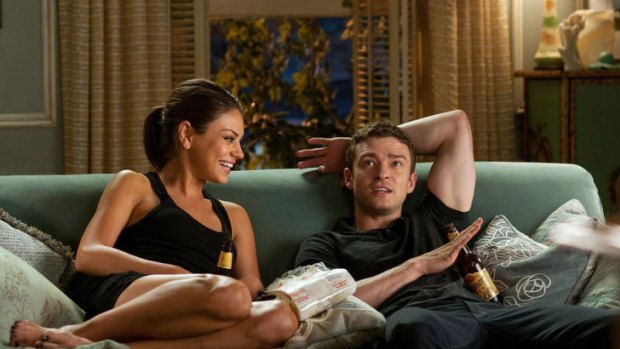What are you doing the rest of the night?: Mila Kunis and Justin Timberlake play two new-gen yuppies in the snappy rom-com <i>Friends with Benefits</i>.