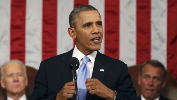 "Inequality has deepened": Barack Obama delivers his State of the Union speech.