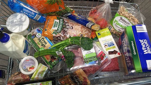 This is a half-weekly shop for my family, which includes a hungry husband and two small children under four.