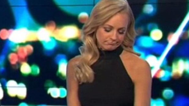 Carrie Bickmore fought back tears when talking about the drowned toddler.