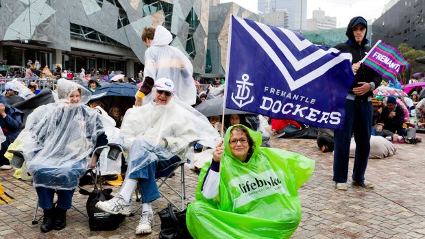 Dockers fans travelled to Melbourne in droves for the AFL Grand Final 2013.