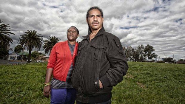 Plea: West Papuan refugees Papuana Mote and Amos Wainggai have called on the Australian government for help.