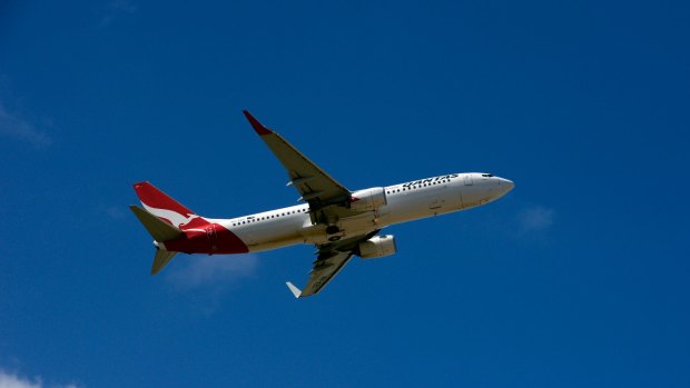 Flying high, in the sky ... global airlines including Qantas will be boosted by lower costs for jet fuel.