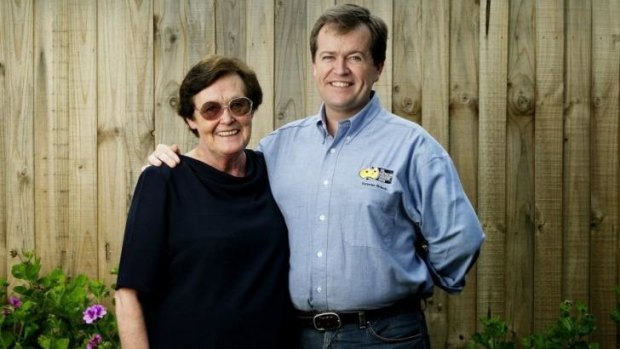 Bill Shorten and his mother Ann in 2005.