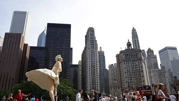 Culture kings ... Marilyn immortalised in Chicago.