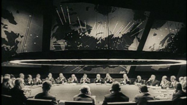 The War Room in Stanley Kubrick's Dr Strangelove.