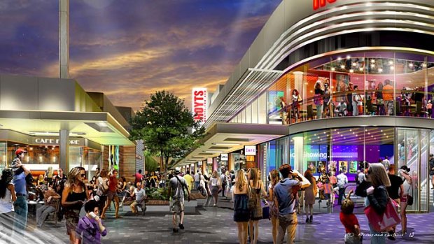 Overhaul: An artist's impression of Stockland's Wetherill Park shopping centre revamp of the cinemas and eateries.